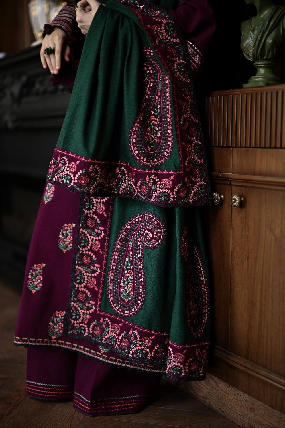 BATIK 3pc Casual Lawn Unstitched Embroidered