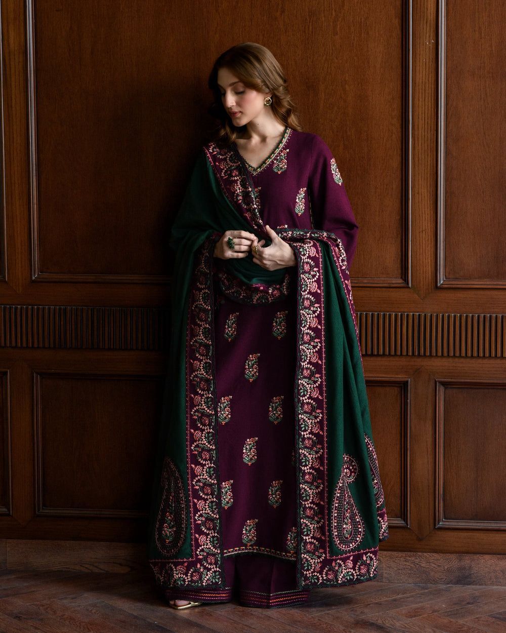 BATIK 3pc Casual Lawn Unstitched Embroidered