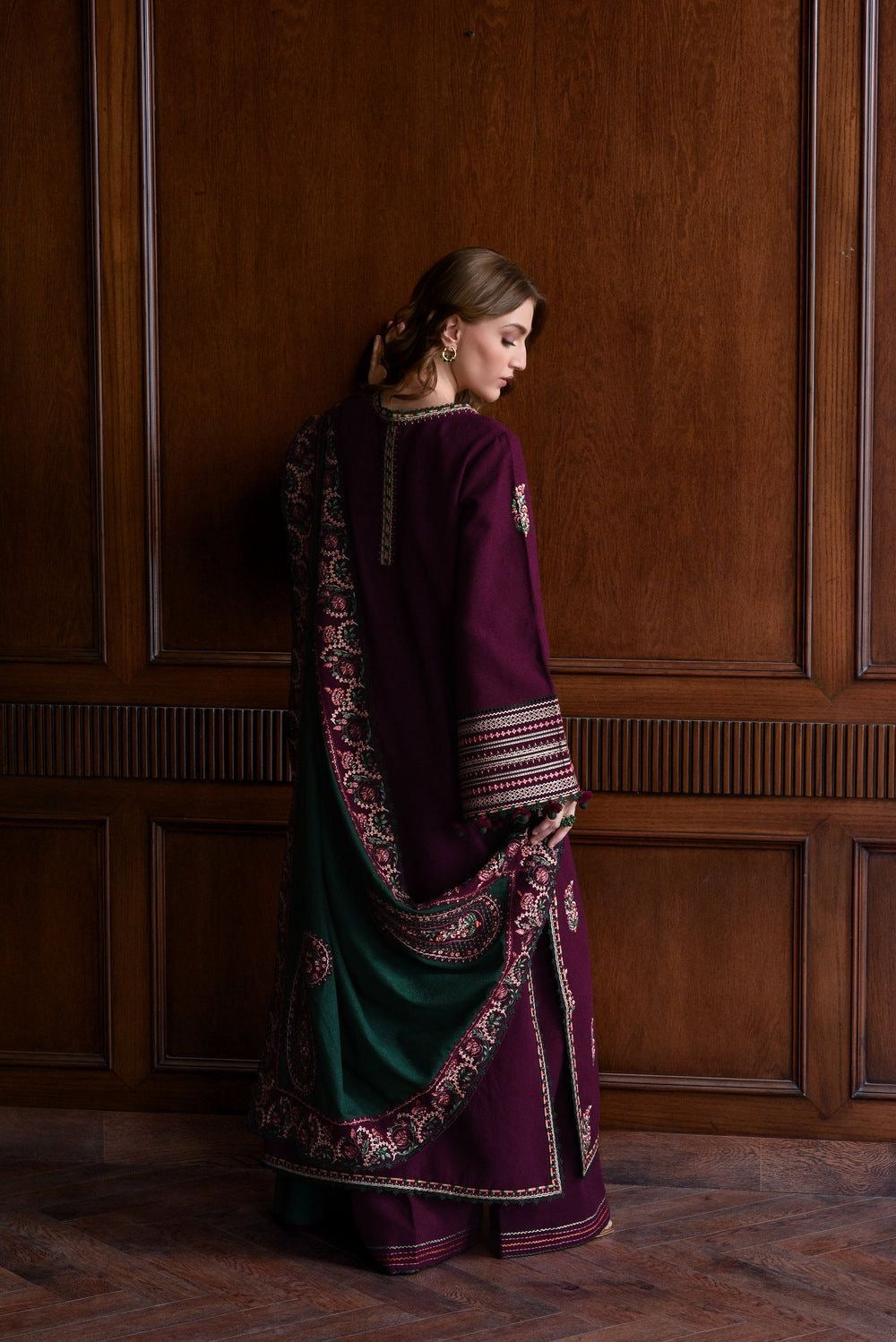 BATIK 3pc Casual Lawn Unstitched Embroidered