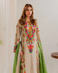 VINTAGE 3PC UNSTITCHED EMBROIDERED LUXURY