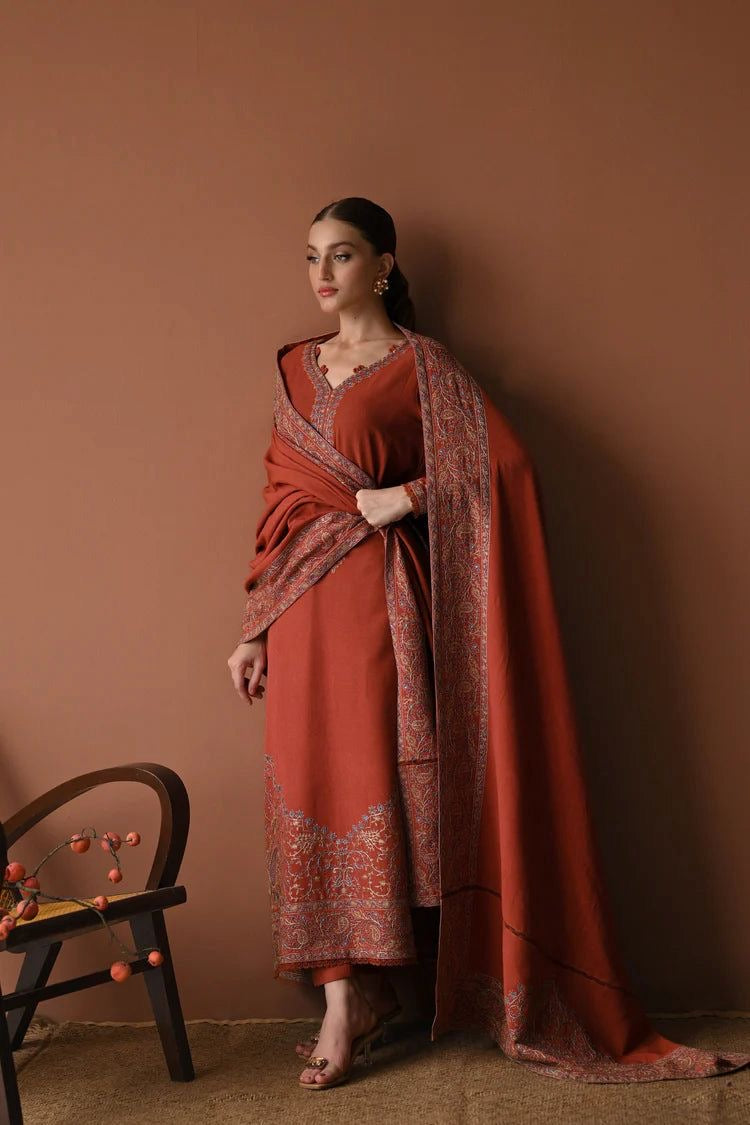 BATIK 3pc Unstitched Fully Embroidered Suit
CODE 7069