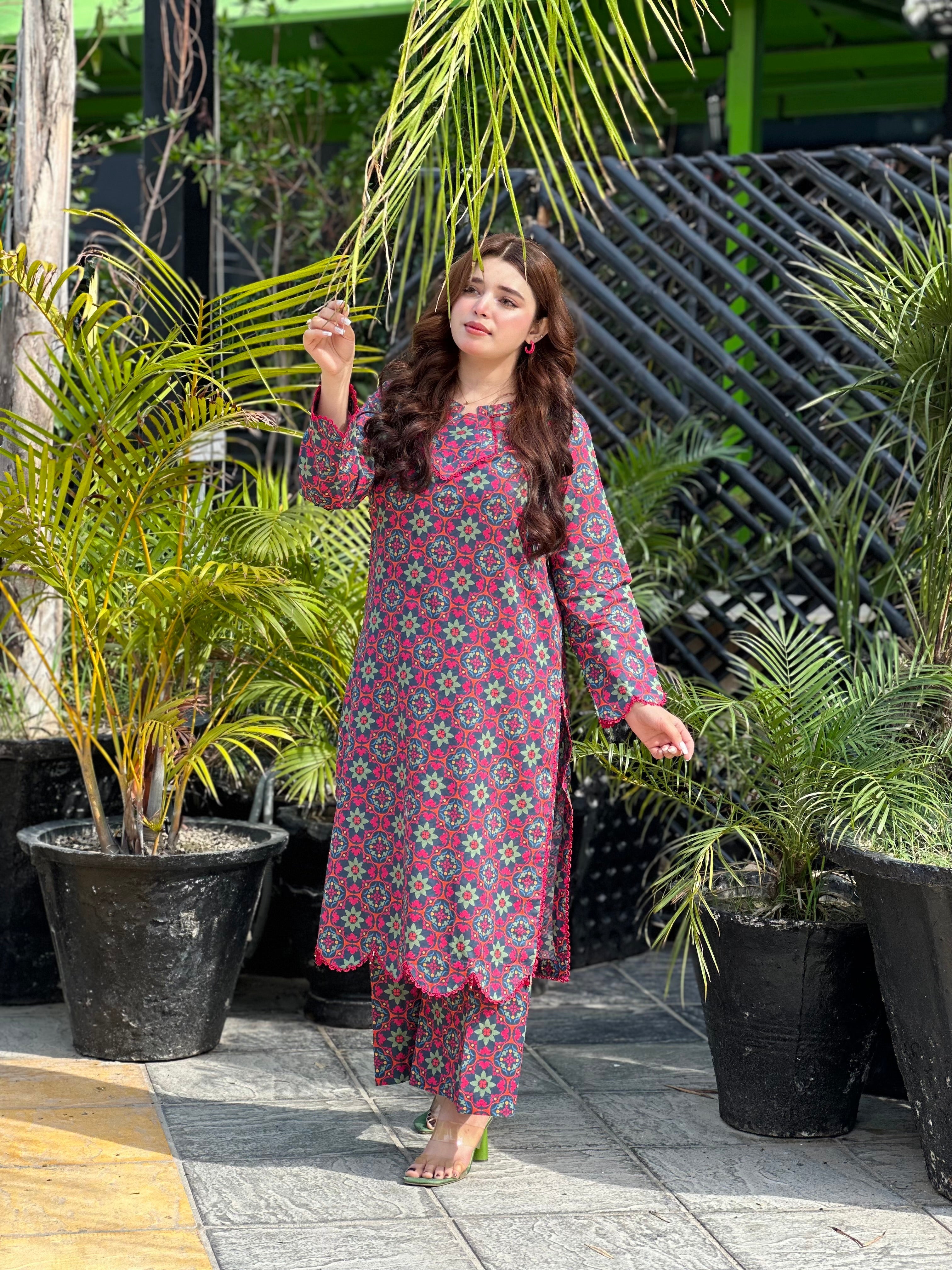 NAXUS 2PC PRINTED UNSTITCHED IN LAWN BANA-DORA