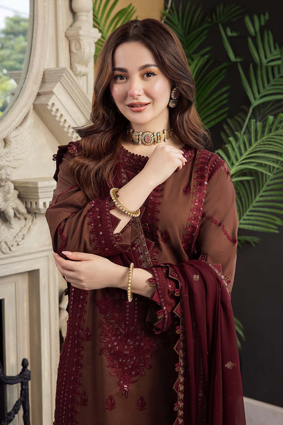 ASIM JOFA 3PC LAWN EMBROIDERED UNSTITCHED