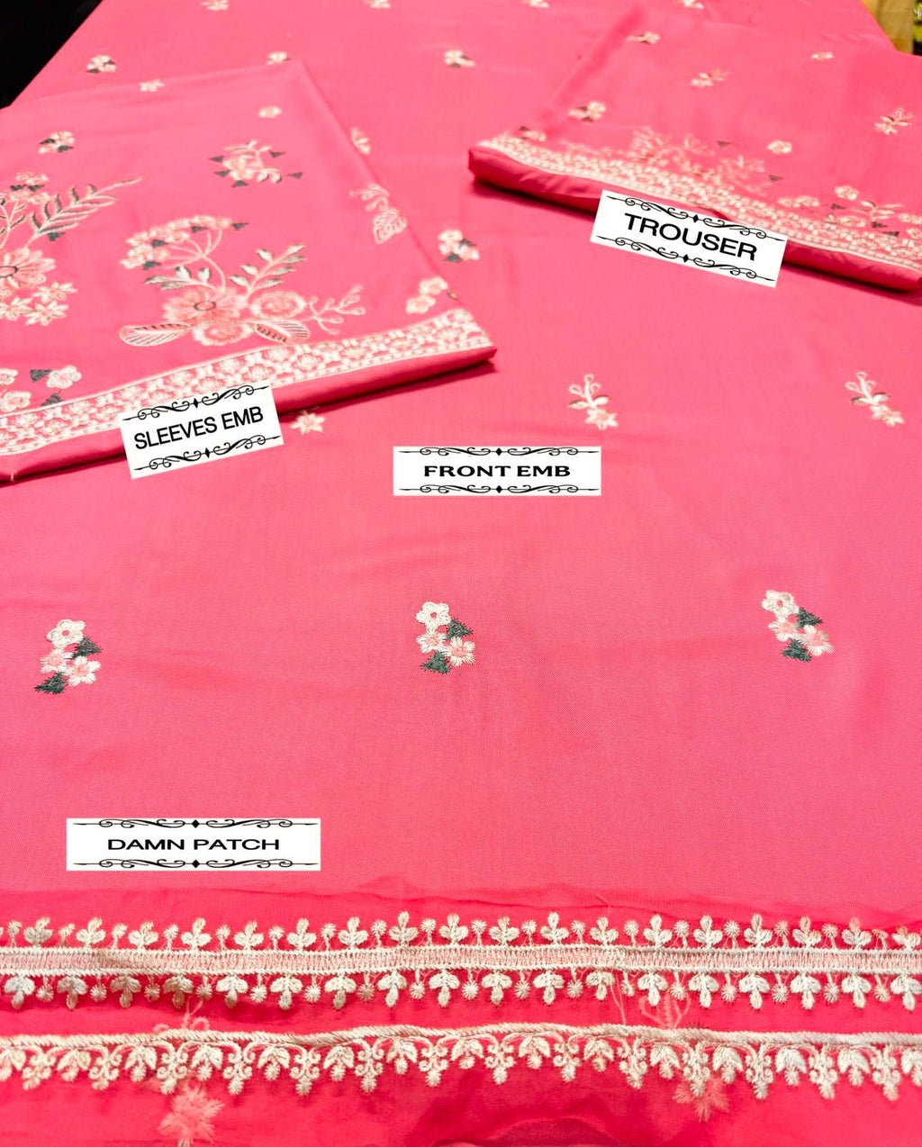 URGE 2PC UNSTITCHED EMBROIDERED LAWN