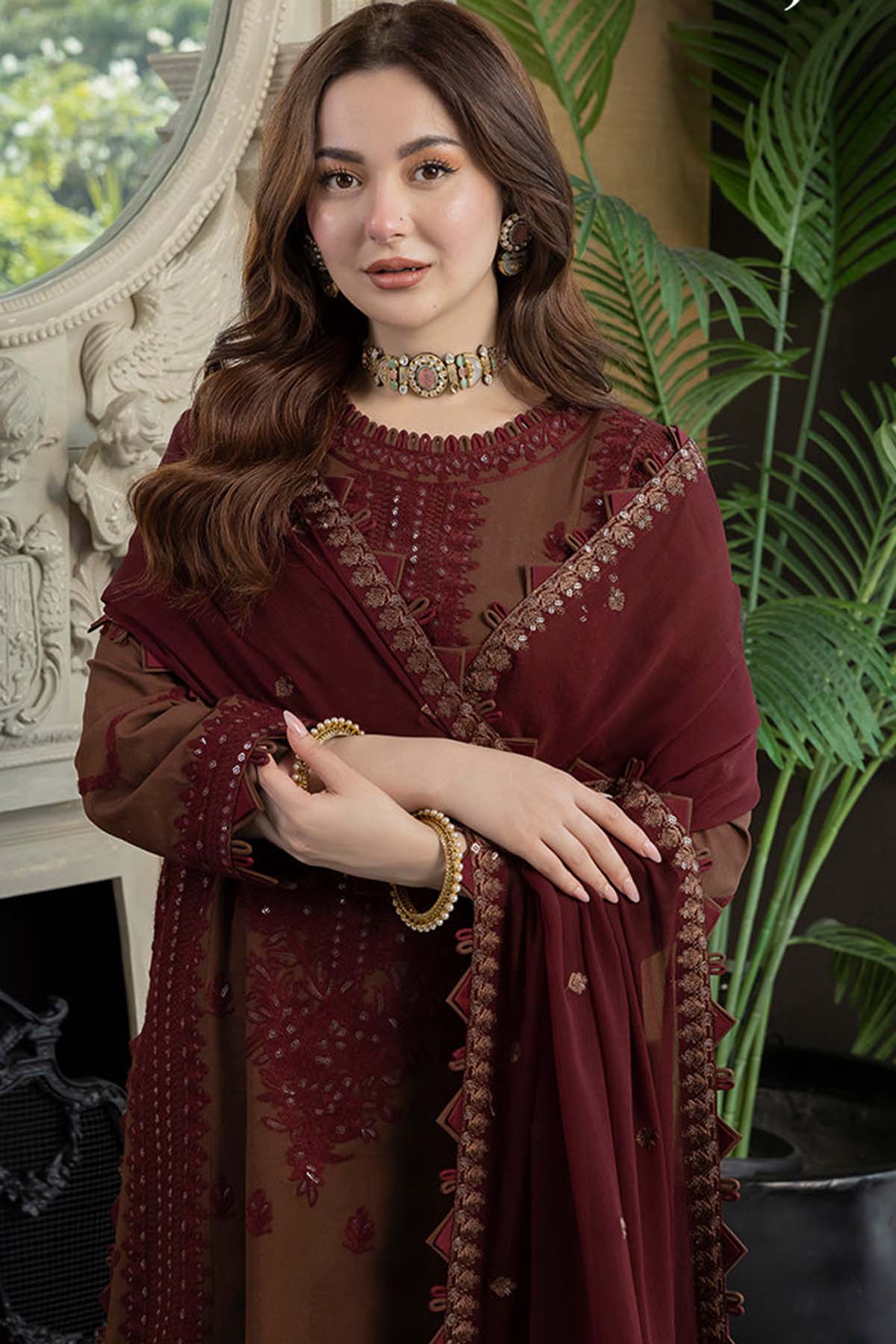 ASIM JOFA 3PC LAWN EMBROIDERED UNSTITCHED