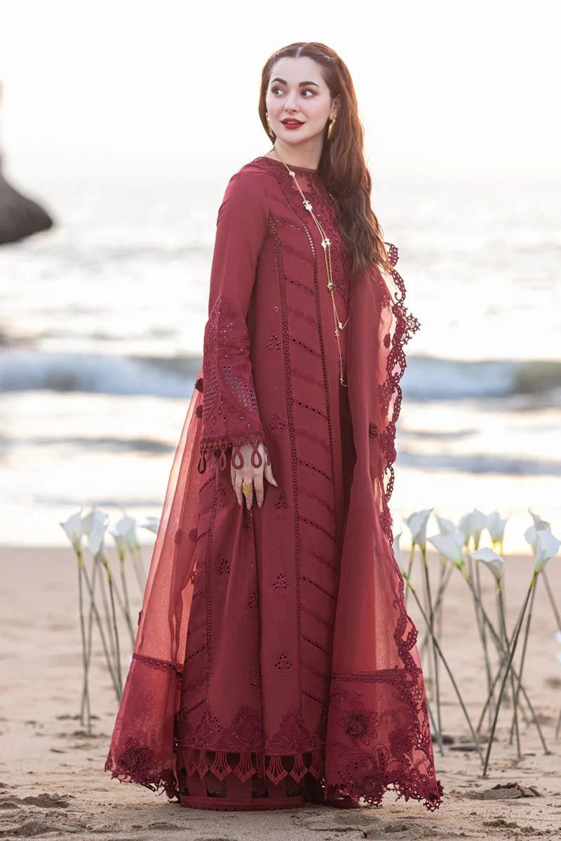 QALAMKAR 3PC CHICKENKARI UNSTITCHED LAWN